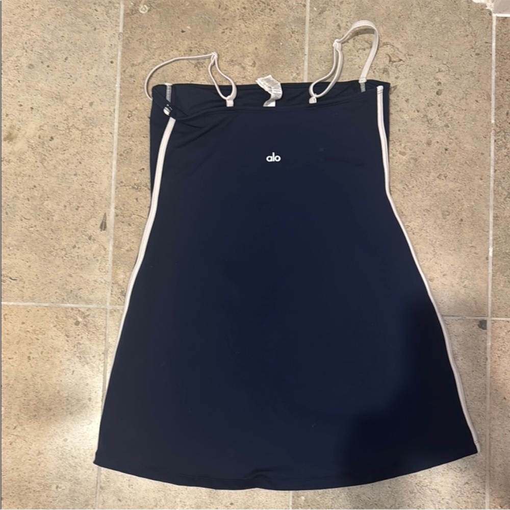 ALO Yoga Airbrush Navy Blue Dress - Picture 2 of 7